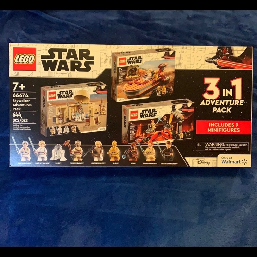 LEGO Star Wars TM 3-in-1 Adventure Pack #66674 includes 9 mini figures CT.18.50